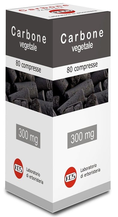 Integratore Carbone Vegetale 300mg, 80 compresse