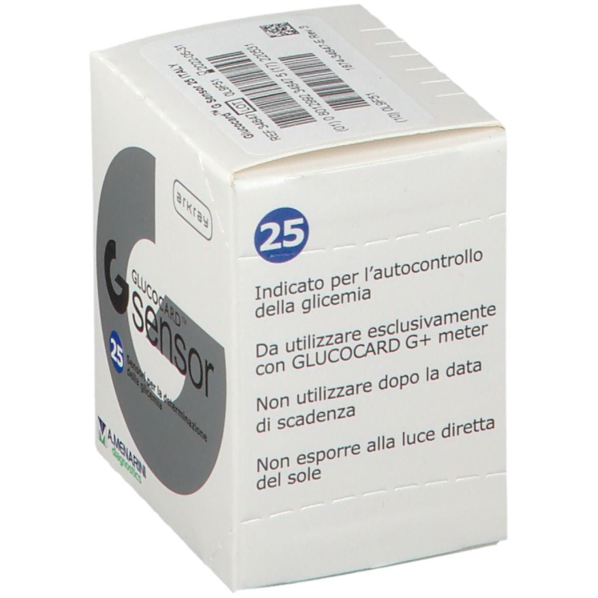 STRISCE MISURAZIONE GLICEMIA GLUCOCARD G SENSOR 25 PEZZI