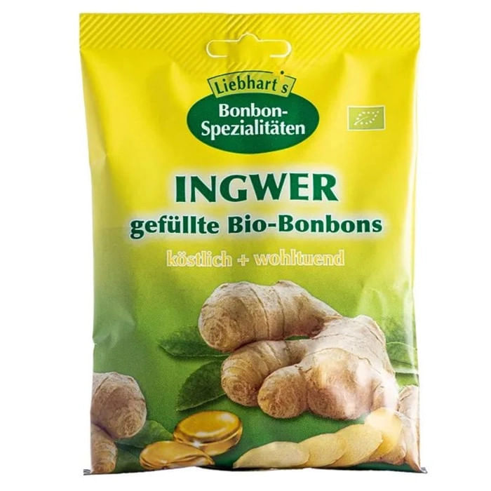 BONBONS ZENZERO BIO 100 G 18 CARAMELLE RIPIENE