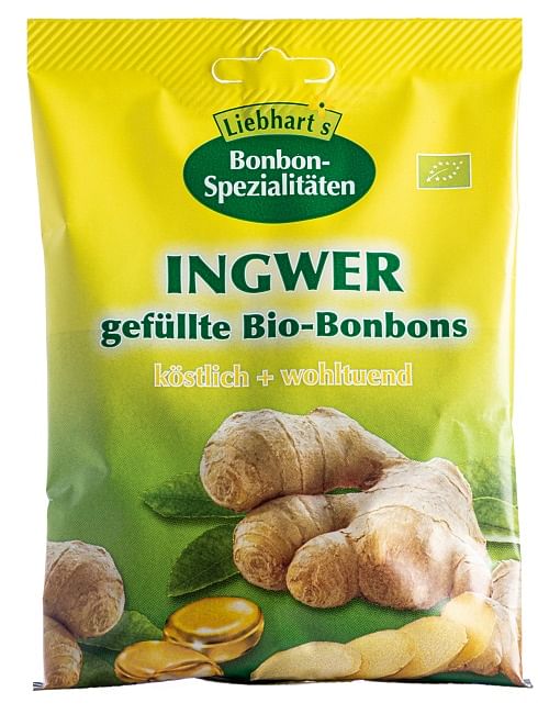 Bonbons Zenzero Bio 100 G 18 Caramelle Ripiene