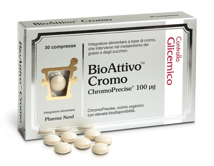 Integratore BioAttivo Cromo per metabolismo, 30 compresse