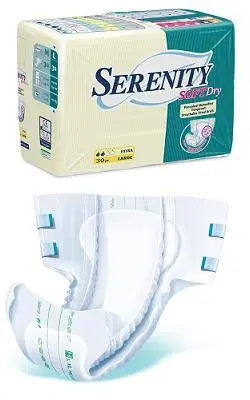PANNOLONE PER INCONTINENZA SERENITY SOFTDRY FORMATO MAXI TAGLIA MEDIUM 15 PEZZI PANNOLONE PER INCONTINENZA SERENITY SOFTDRY FORMATO MAXI TAGLIA MEDIUM 15 PEZZI