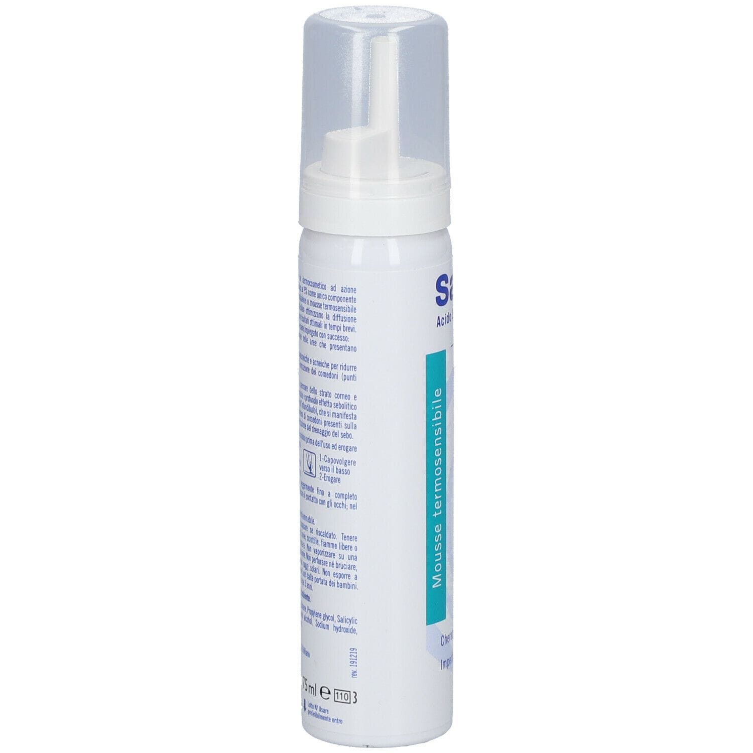 Salax Mousse detergente purificante per pelle, 75ml