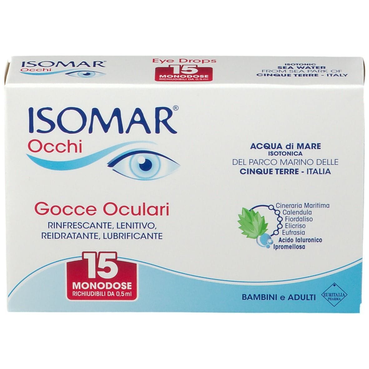 ISOMAR OCCHI GOCCE OCULARI ALL'ACIDO IALURONICO 0,20% 15 FLACONCINI