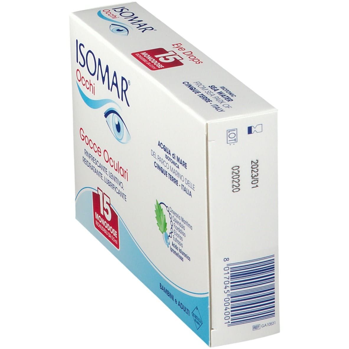 ISOMAR OCCHI GOCCE OCULARI ALL'ACIDO IALURONICO 0,20% 15 FLACONCINI