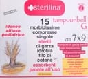 STERILINA TAMPONE DI GARZA COMPRESSA IDROFILA DI COTONE 7 X 9 CM 15 PEZZI