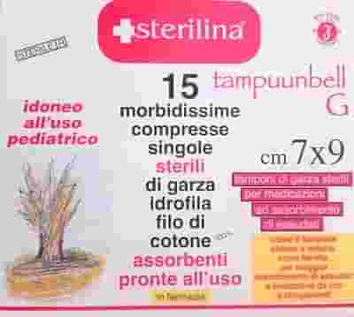 STERILINA TAMPONE DI GARZA COMPRESSA IDROFILA DI COTONE 7 X 9 CM 15 PEZZI