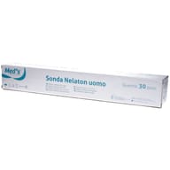 SONDA PER UROLOGIA CON FUSTELLA UOMO PUNTA NELATON LUNGHEZZA 40 CM CH18 30 PEZZI