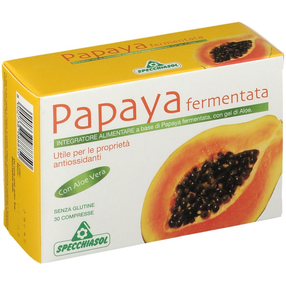 Integratore Papaya Fermentata Specchiasol, 30 compresse