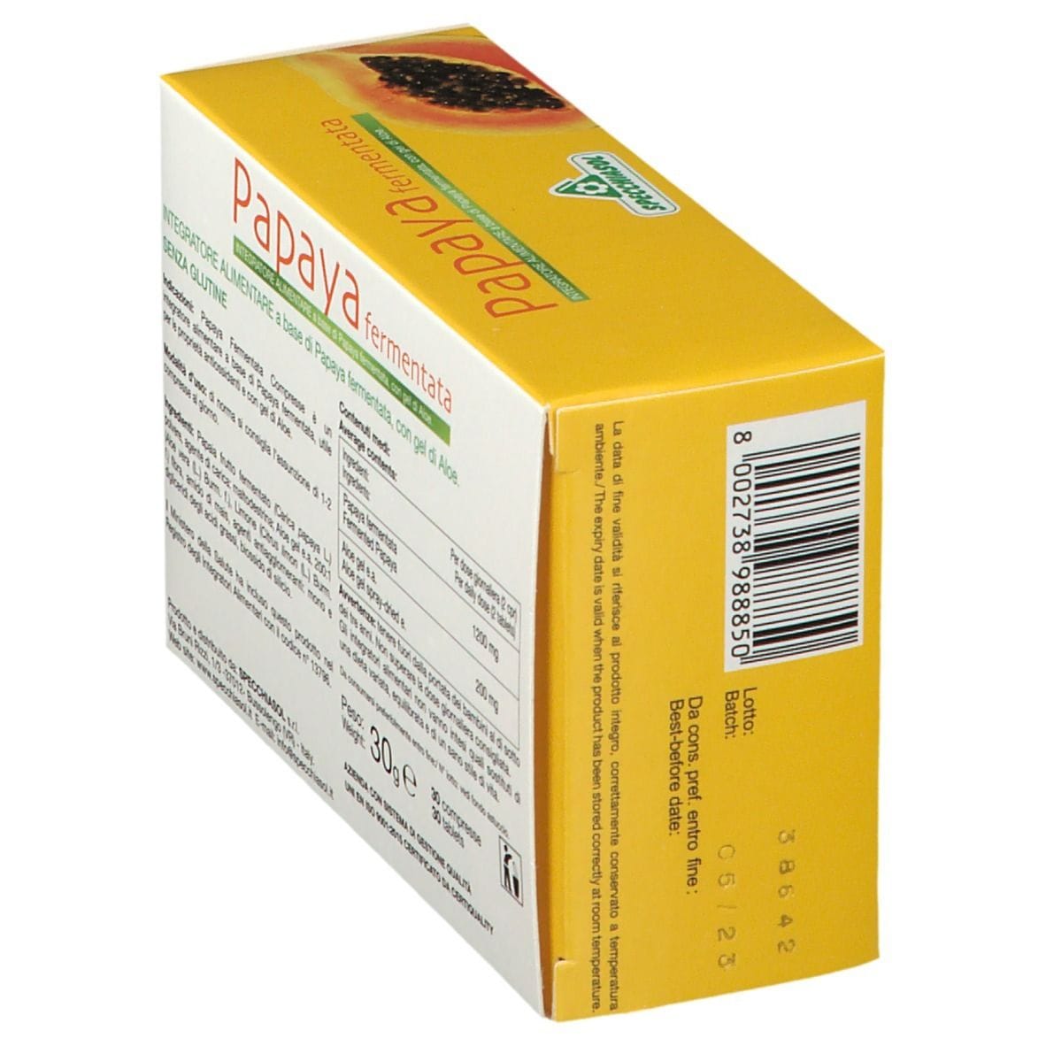 Integratore Papaya Fermentata Specchiasol, 30 compresse