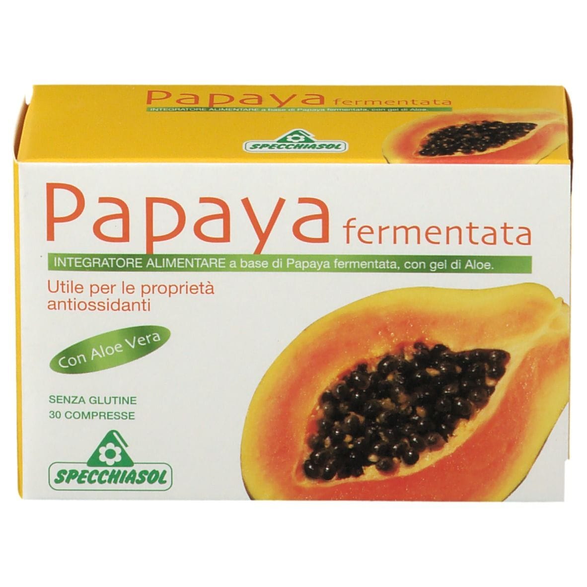Integratore Papaya Fermentata Specchiasol, 30 compresse