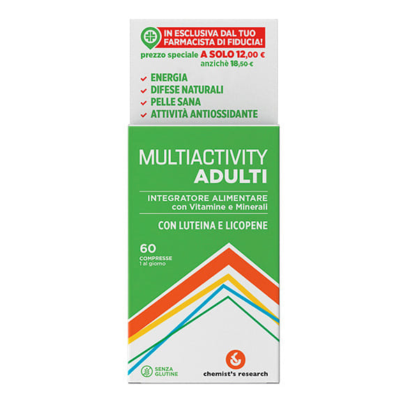 Integratore Multiactivity Adulti con vitamine e minerali, 60 cpr