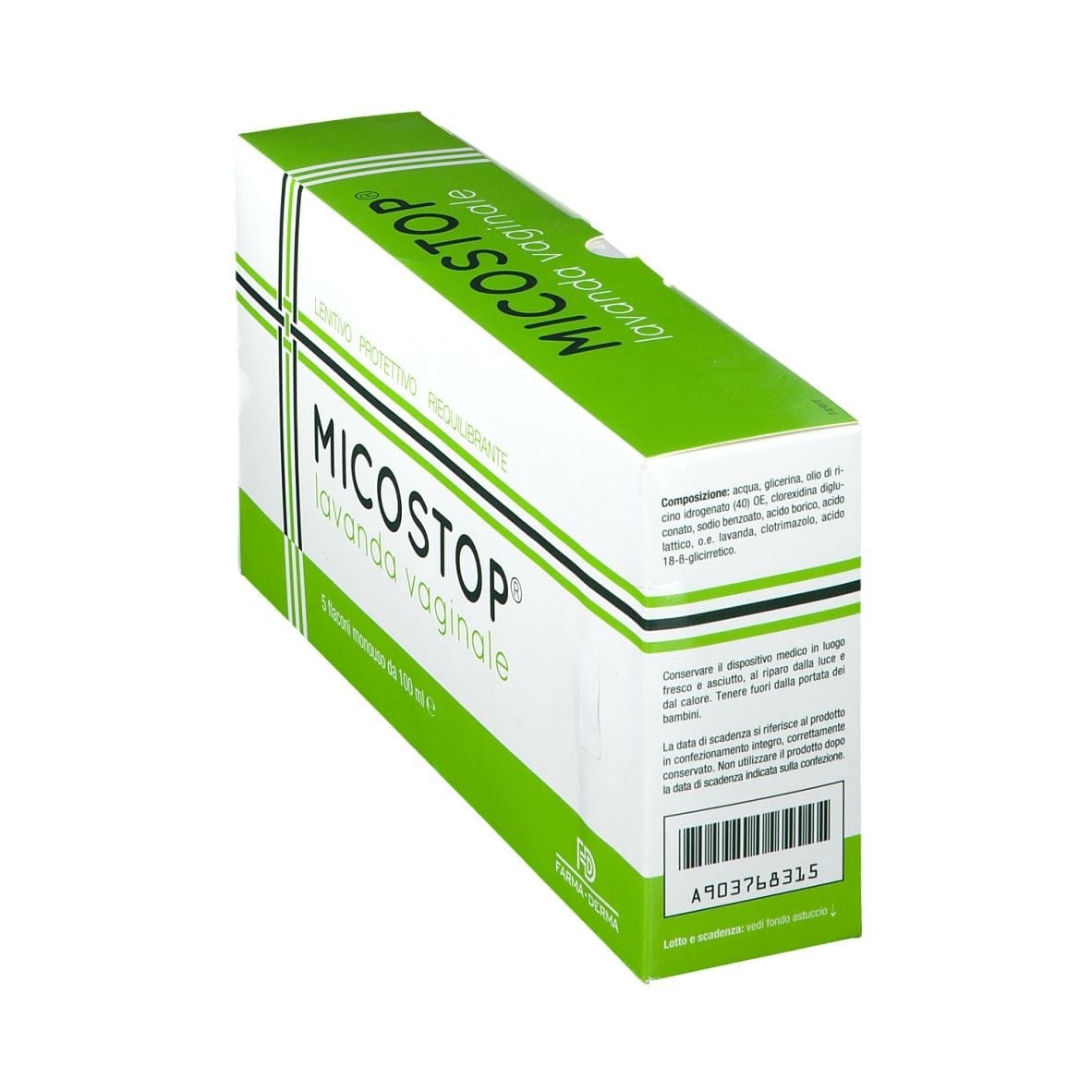 LAVANDA VAGINALE MICOSTOP 5 FLACONI DA 100 ML