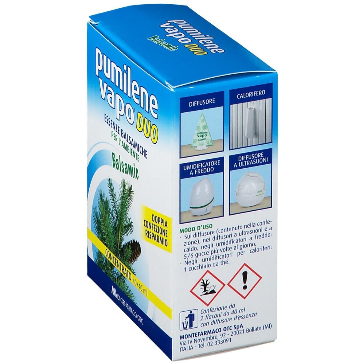 PUMILENE VAPO DUO CON DIFFUSORE 2X40 ML
