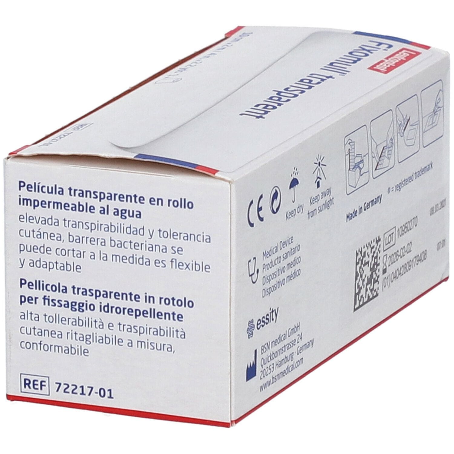 CEROTTO FIXOMULL TRANSPARENTE 10 X 200 CM