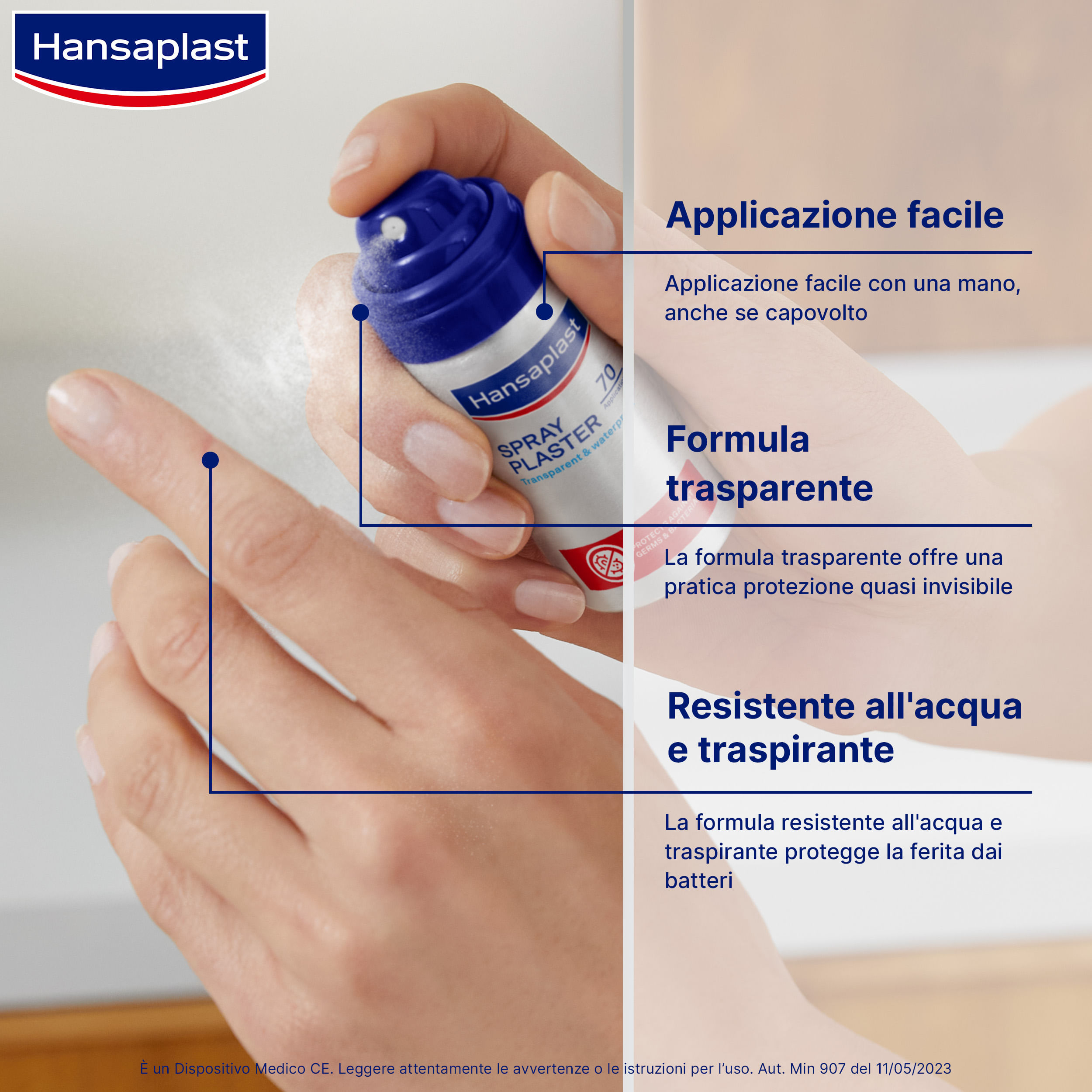 CEROTTO SPRAY HANSAPLAST 50 APPLICAZIONI 32,5 ML
