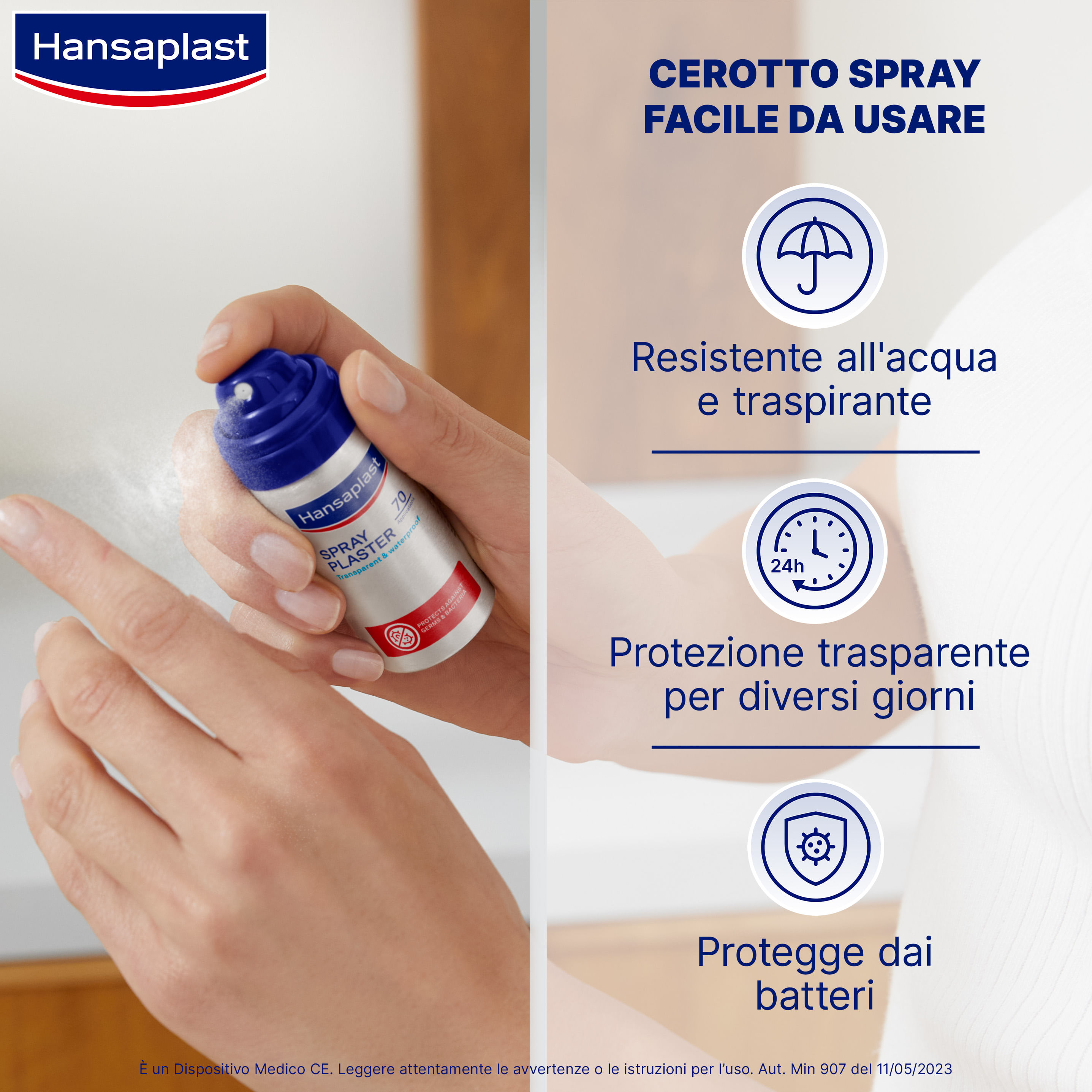 CEROTTO SPRAY HANSAPLAST 50 APPLICAZIONI 32,5 ML
