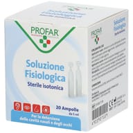 SOLUZIONE FISIOLOGICA STERILE ISOTONICA PROFAR 20 AMPOLLE DA 5 ML