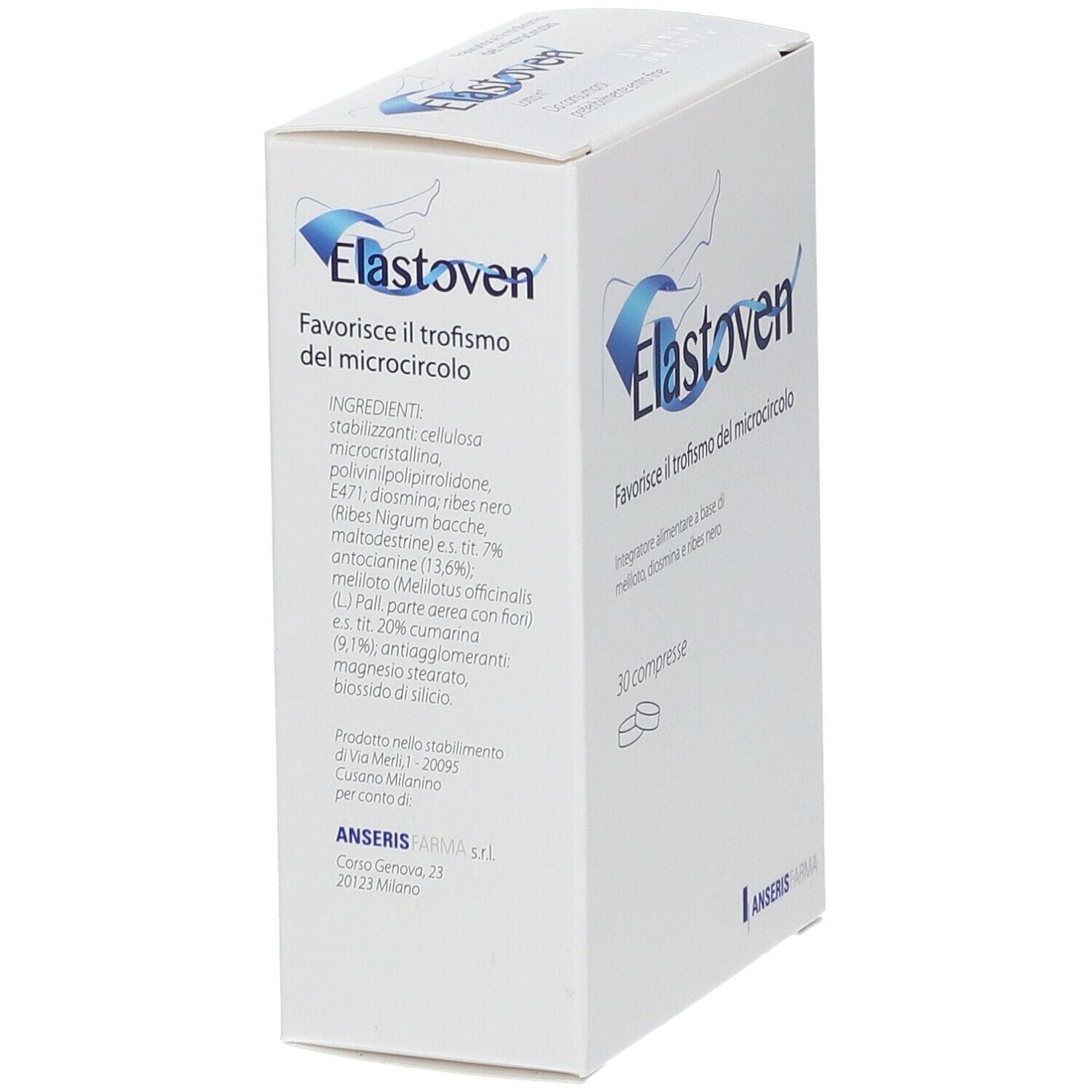 Integratore Elastoven per il microcircolo, 30 compresse