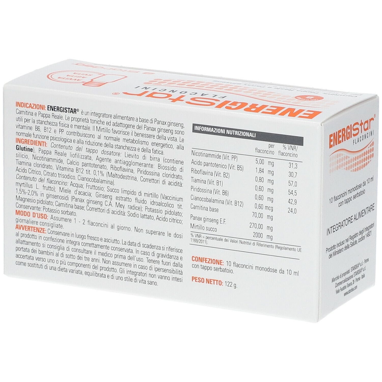 ENERGISTAR 10 FLACONCINI MONODOSE 10 ML