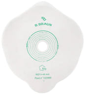 PLACCA PIANA FLEXIMA KEY 40 MM RITAGLIABILE 15-35MM CON PROTETTORE CUTANEO IDROCOLLOIDALE E FLANGIA 5 PEZZI