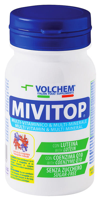 Integratore Mivitop con vitamine e minerali, 30 compresse