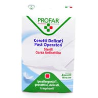 MEDICAZIONE POST OPERATORIA STERILE GARZA ANTIADERENTE 10X15 CM 4 PEZZI PROFAR