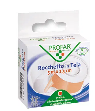 CEROTTO ROCCHETTO IN TELA COMFORT CM 2,5X5 M PROFAR CEROTTO ROCCHETTO IN TELA COMFORT CM 2,5X5 M PROFAR