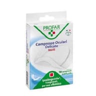 COMPRESSA OCULARE CON GARZA ANTIADERENTE 6,5X9,5 CM 10 PEZZI PROFAR