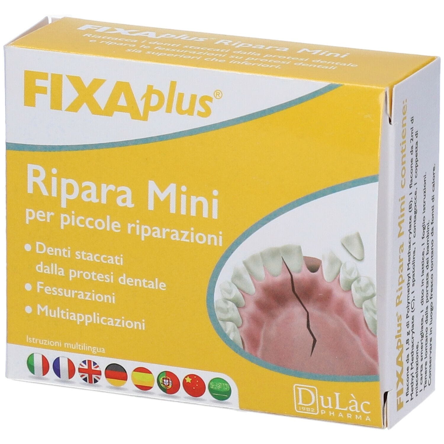 Kit Fixaplus Ripara Mini per protesi dentali, 1 pezzo