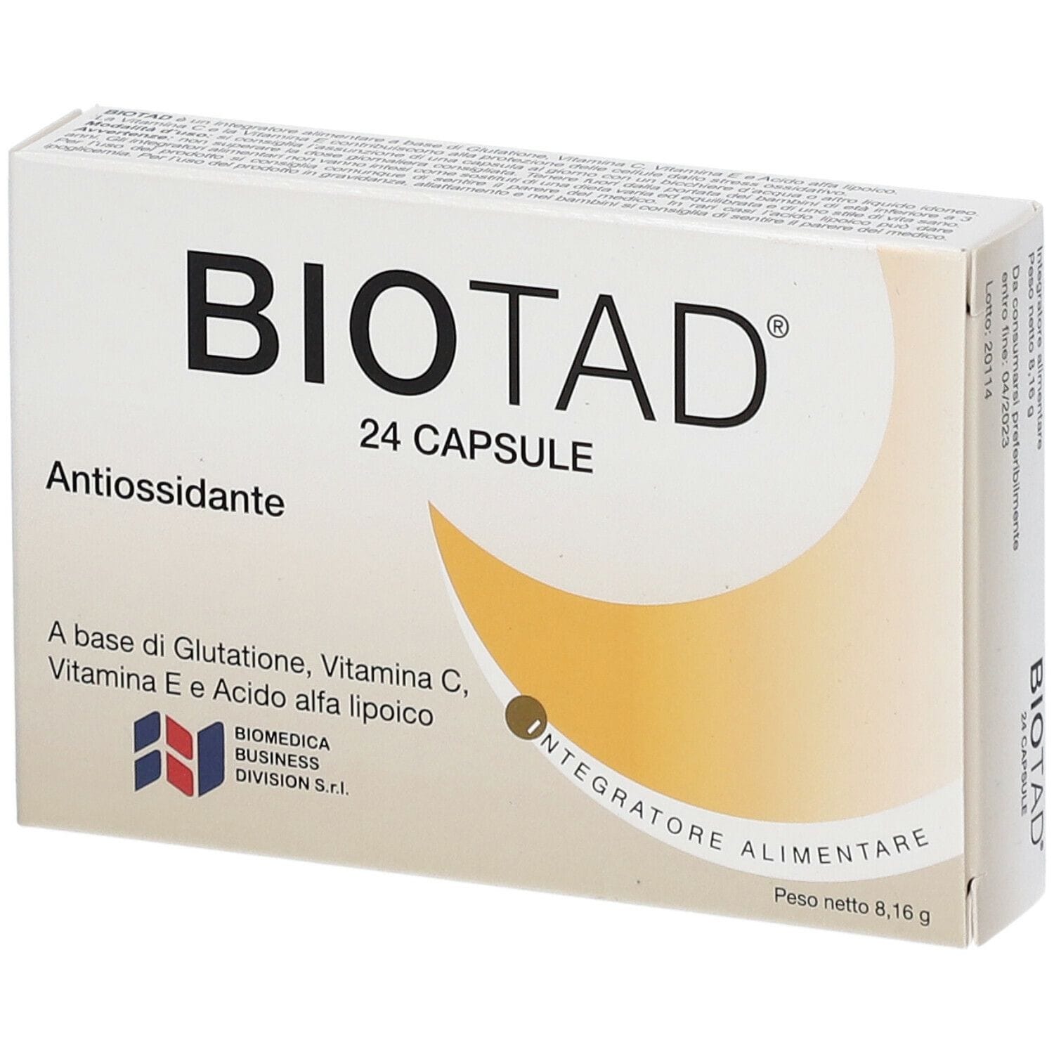 Integratore Biotad 500mg antiossidante, 24 capsule