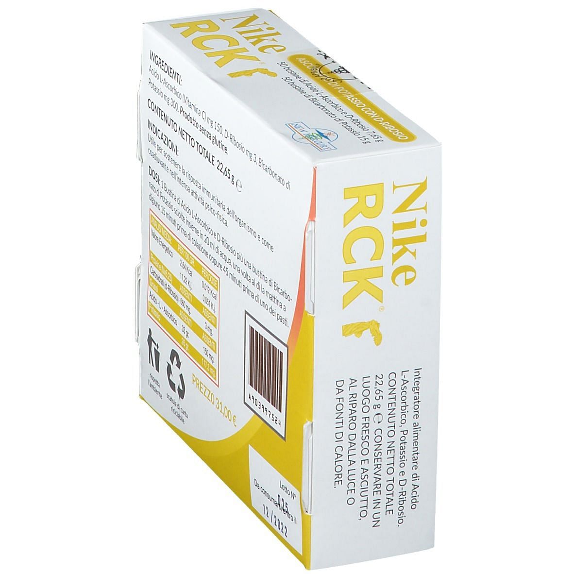 Nike Rck Ascorbato Potassio Ribosio 100 Bustine 22 65 G 1000farmacie