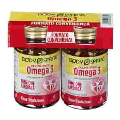 Integratore Body Spring Omega 3 Olio di Pesce, bipack 100 capsule