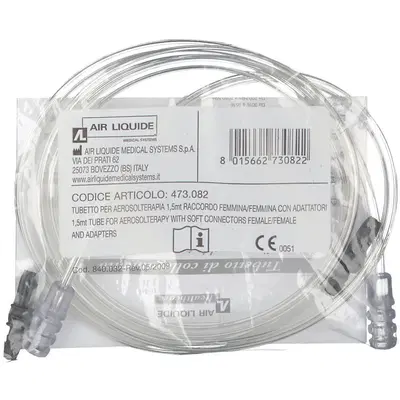 TUBO PER AEROSOL LUNGHEZZA 1,5 M + RACCORDO FEMMINA/FEMMINA + 2 ADATTATORI TUBO PER AEROSOL LUNGHEZZA 1,5 M + RACCORDO FEMMINA/FEMMINA + 2 ADATTATORI