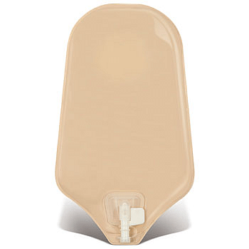 SACCA DUE PEZZI PER UROSTOMIA CON RUBINETTO SISTEMA 2S ACCUSEAL 38MM OPACA 10 PEZZI