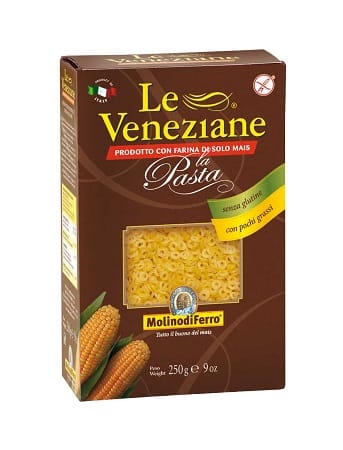 Pastina Le Veneziane Anellini senza glutine, 250g