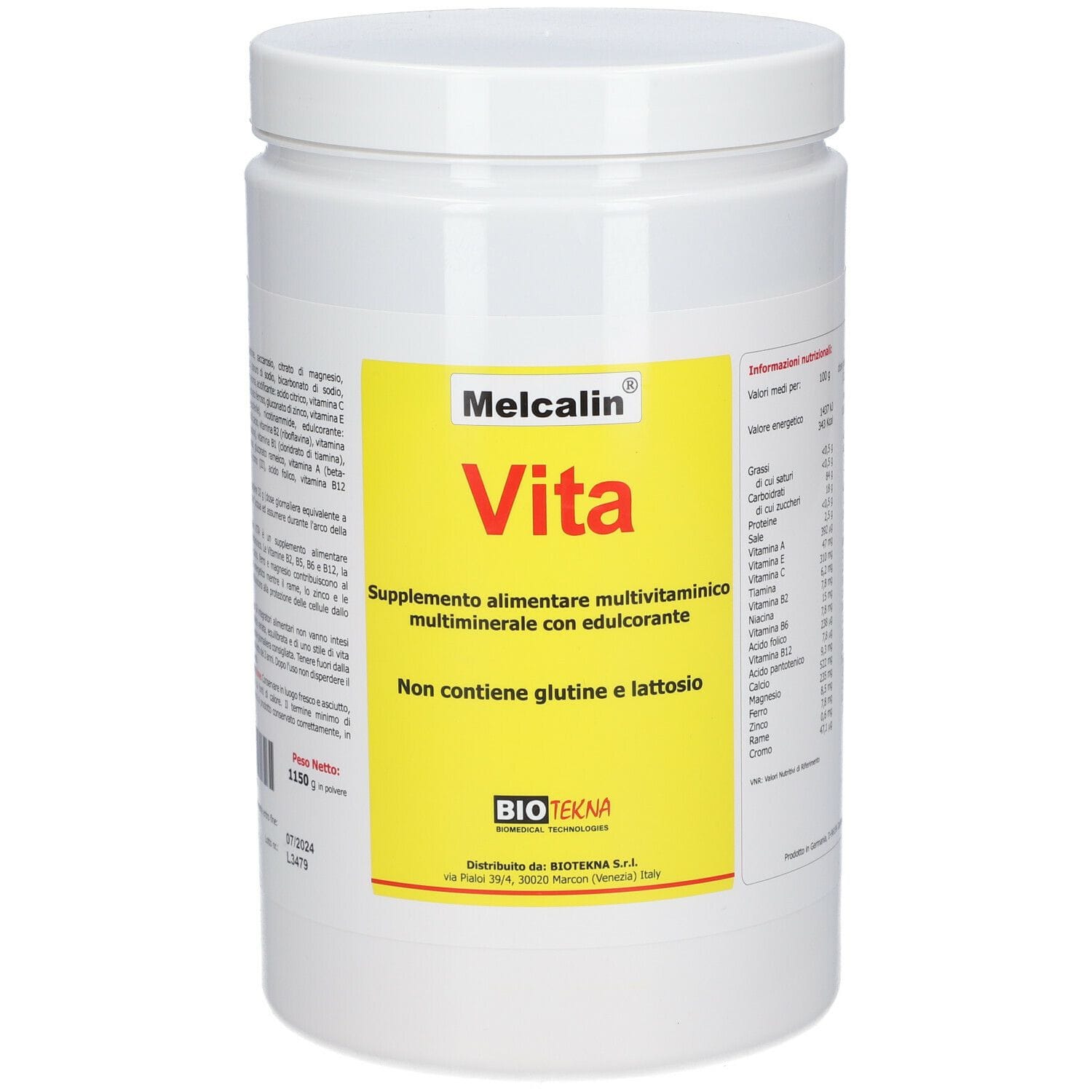 Integratore Multivitaminico Melcalin Vita Polvere 1150g