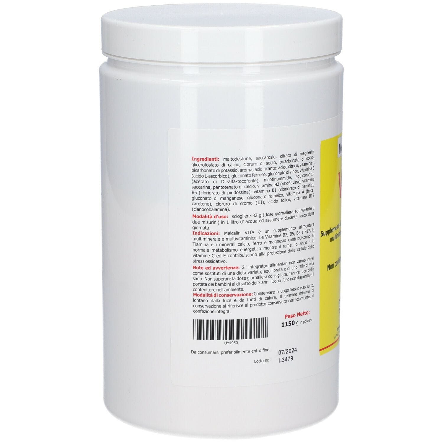 Integratore Multivitaminico Melcalin Vita Polvere 1150g