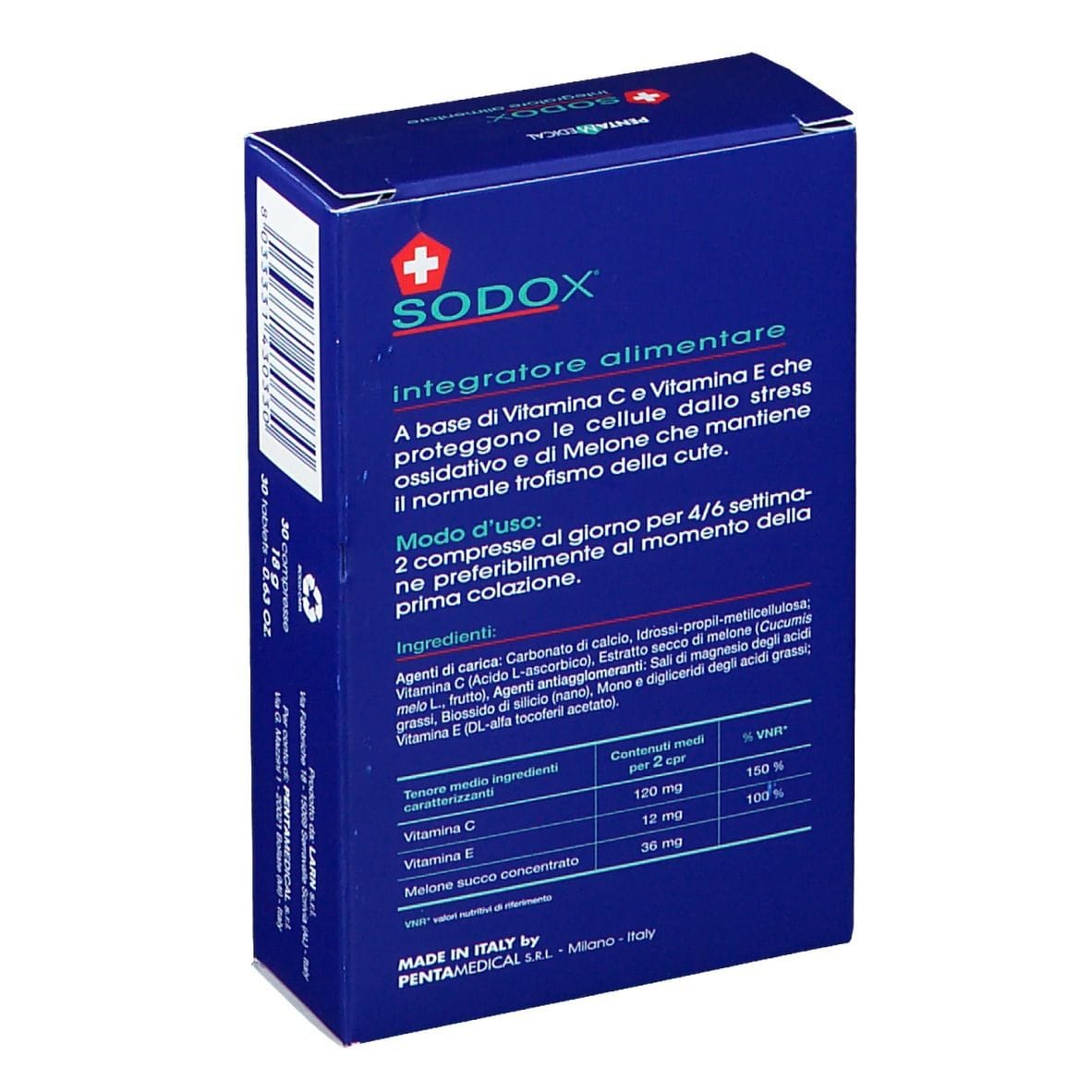 Integratore Sodox antiossidante, 30 compresse