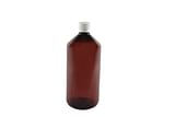FLACONE PET AMBRA 1 LITRO 5 PEZZI