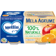 MELLIN OMOGENEIZZATO MELA AGRUMI 100 G 2 PEZZI