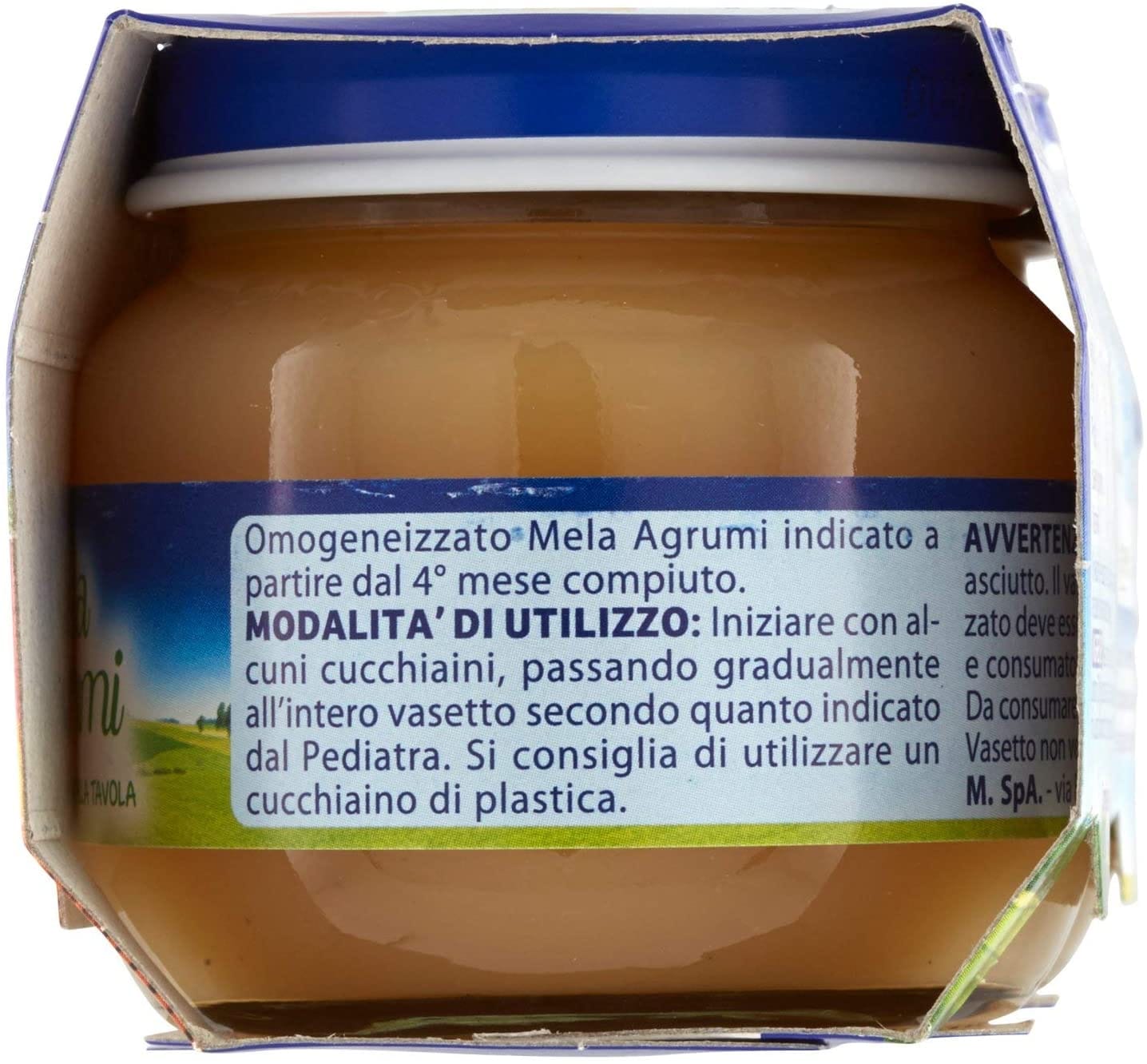 MELLIN OMOGENEIZZATO MELA AGRUMI 100 G 2 PEZZI