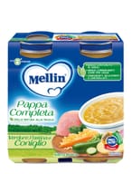 Pappa Completa Mellin Coniglio verdure e pastina, 2x250g