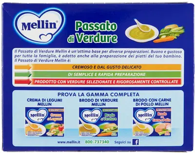 MELLIN PASSATO VERDURE 8 BUSTINE 8 G MELLIN PASSATO VERDURE 8 BUSTINE 8 G