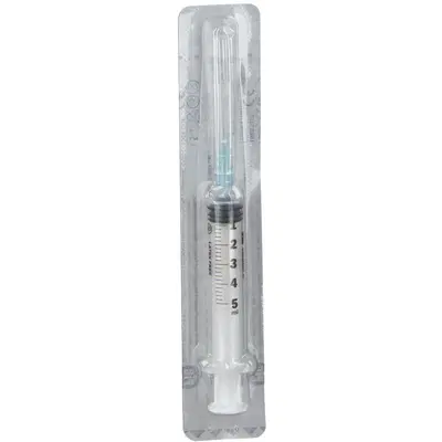 SIRINGA PIC 5 ML AGO GAUGE 23X1,25 CONO LUER CENTRALE 1 PEZZO SIRINGA PIC 5 ML AGO GAUGE 23X1,25 CONO LUER CENTRALE 1 PEZZO
