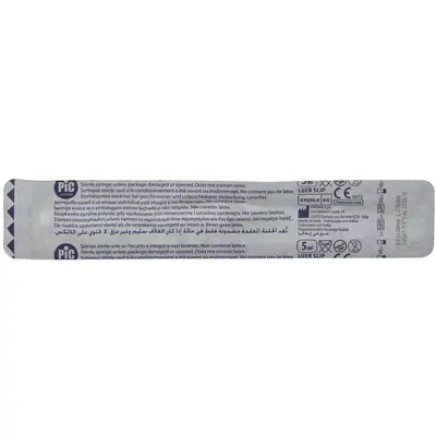 SIRINGA PIC 5 ML AGO GAUGE 23X1,25 CONO LUER CENTRALE 1 PEZZO SIRINGA PIC 5 ML AGO GAUGE 23X1,25 CONO LUER CENTRALE 1 PEZZO