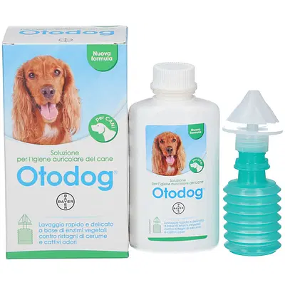 OTODOG FLACONE 125 ML + FLACONE A SOFFIETTO DA 25 ML CON APPLICATORE ANATOMICO OTODOG FLACONE 125 ML + FLACONE A SOFFIETTO DA 25 ML CON APPLICATORE ANATOMICO
