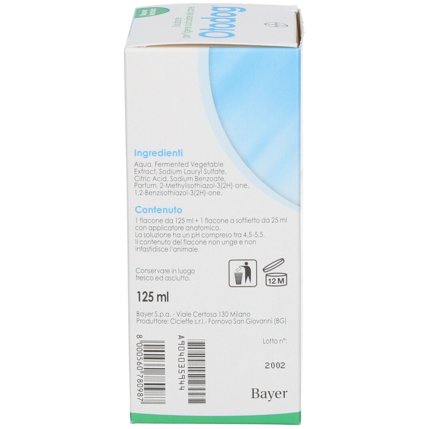 Otodog soluzione igiene auricolare per cane 125ml + 25ml