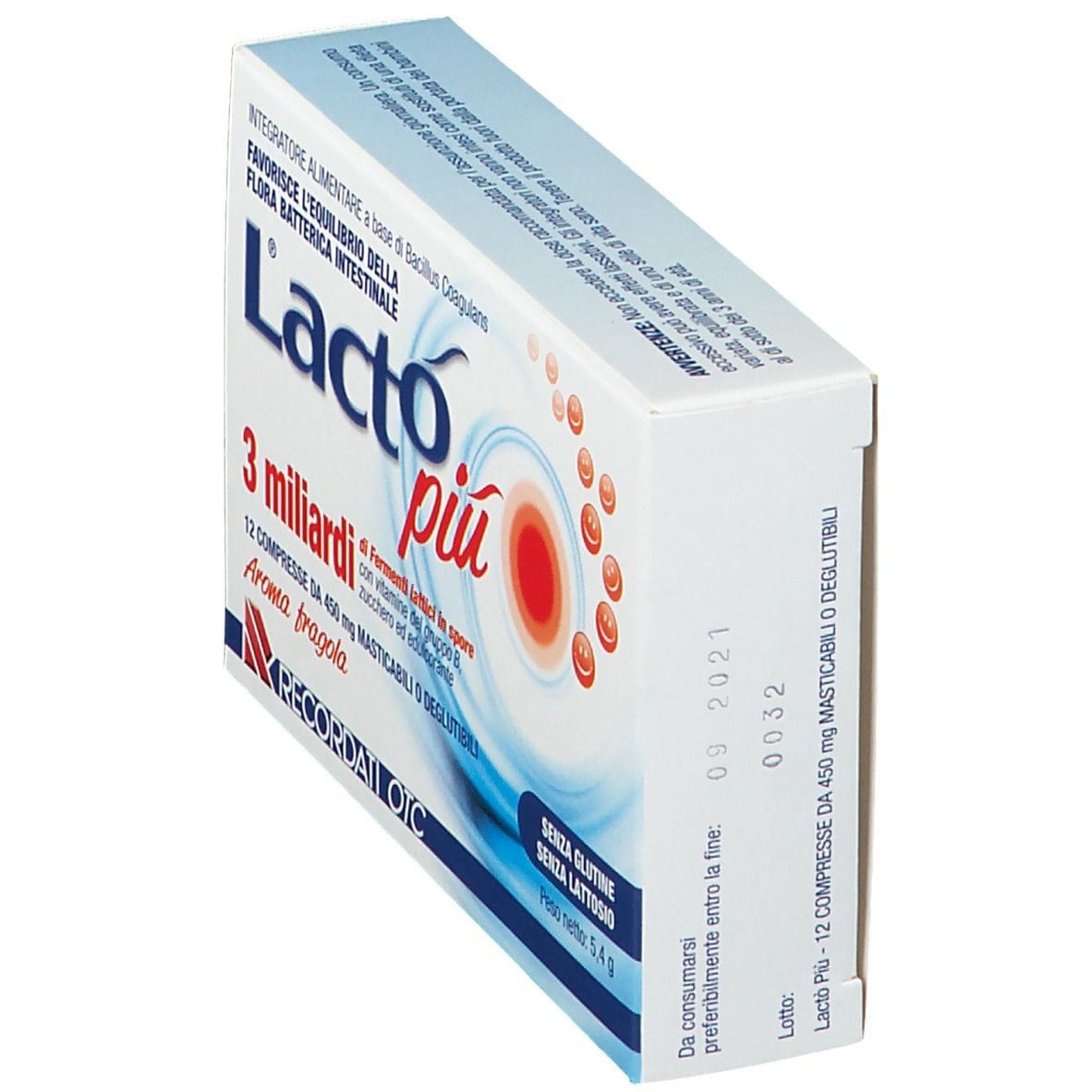 LACTO PIU 3 MILIARDI 12 COMPRESSE