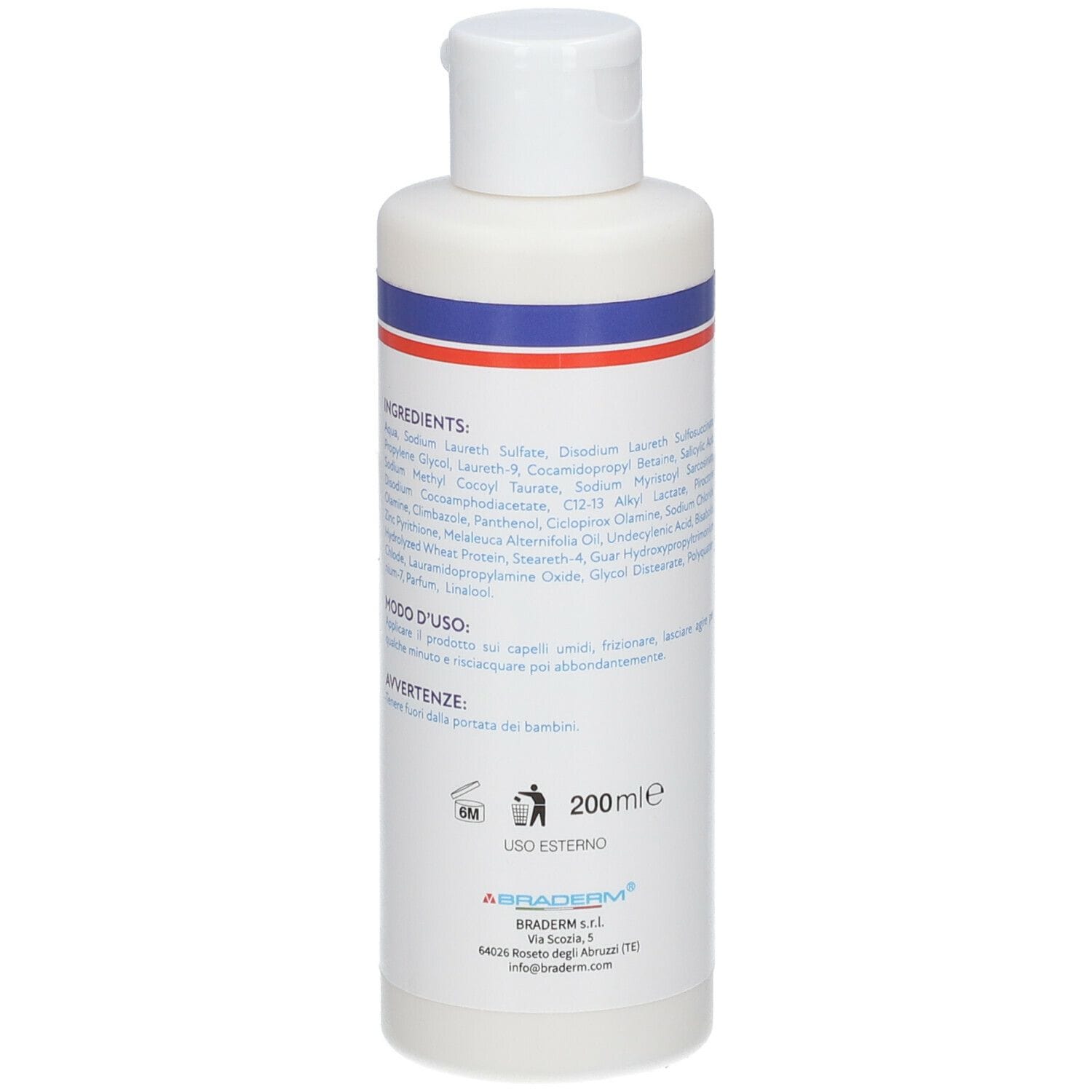 SHAMPOO DS 200 ML BRADERM